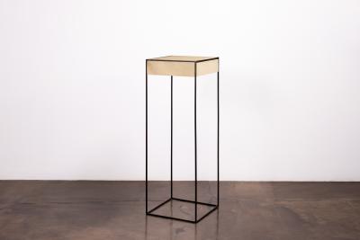  Costantini Design Modern Side Table in Metal and Parchment by Costantini Marcello