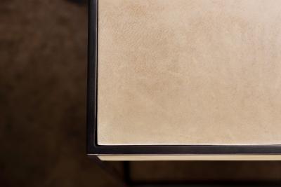  Costantini Design Modern Side Table in Metal and Parchment by Costantini Marcello
