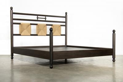  Costantini Design Modern Solid Exotic King Sized Wood Bed from Costantini Luigi
