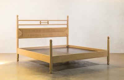  Costantini Design Modern Solid Exotic Wood Bed from Costantini Luigi In Stock 