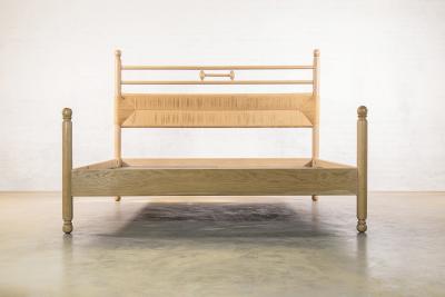  Costantini Design Modern Solid Exotic Wood Bed from Costantini Luigi In Stock 