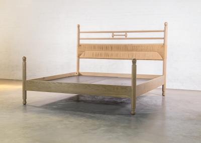  Costantini Design Modern Solid Exotic Wood Bed from Costantini Luigi In Stock 