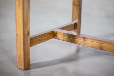  Costantini Design Modern Solid Exotic Wood Outdoor Bench from Costantini Serrano In Stock 