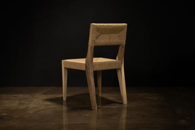  Costantini Design Modern Woven Dining Chair in Solid Wood by Costantini Bruno Intreccio In Stock