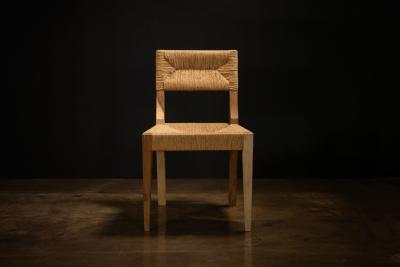  Costantini Design Modern Woven Dining Chair in Solid Wood by Costantini Bruno Intreccio In Stock