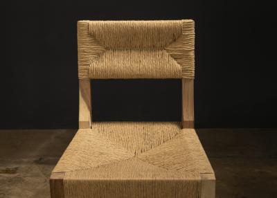  Costantini Design Modern Woven Dining Chair in Solid Wood by Costantini Bruno Intreccio In Stock