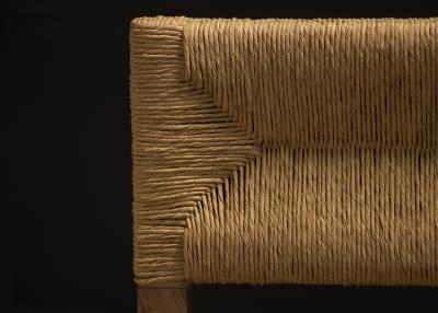  Costantini Design Modern Woven Dining Chair in Solid Wood by Costantini Bruno Intreccio In Stock