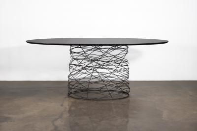 Costantini Design Oval Modern Steel Wire Coffee Table by Costantini Richiamo Oval IN STOCK