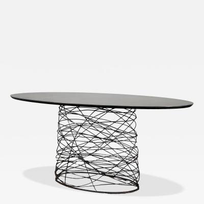  Costantini Design Oval Modern Steel Wire Coffee Table by Costantini Richiamo Oval IN STOCK
