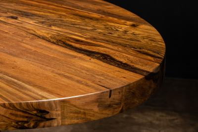  Costantini Design Oval Thick Solid Wood Pedestal Dining Table by Costantini Luca In Stock