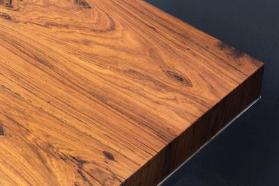  Costantini Design Polished Steel and Wood Console Table from Costantini Donte