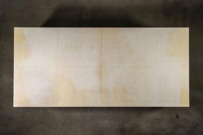  Costantini Design Rectangular Modern Metal and Parchment Coffee Table by Costantini Michelangelo