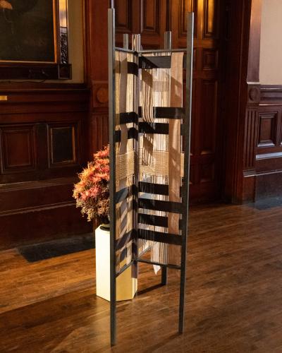  Costantini Design Salon Modular Metal Textile Partition Small