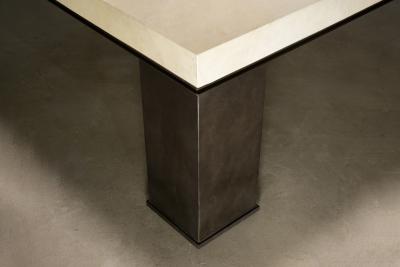  Costantini Design Square Modern Metal Parchment Coffee Table by Costantini Michelangelo