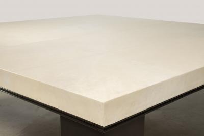  Costantini Design Square Modern Metal Parchment Coffee Table by Costantini Michelangelo