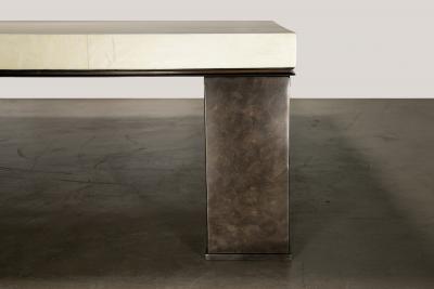  Costantini Design Square Modern Metal Parchment Coffee Table by Costantini Michelangelo