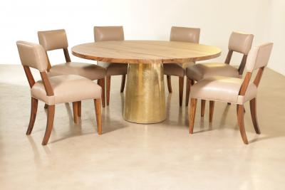 Costantini Design Transitional Wood Dining Chair in Leather or COM COL from Costantini Neto