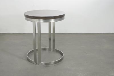  Costantini Design Trillo Modern Side Table in Stainless Steel By Costantini Design
