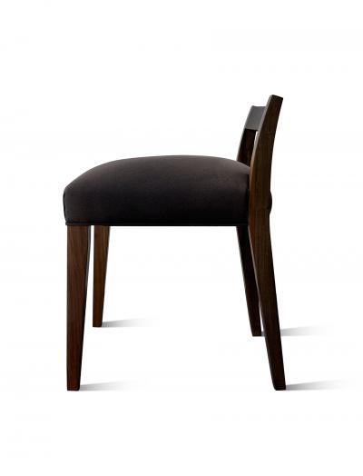  Costantini Design Umberto Low Side Chair in Argentine Rosewood and COM from Costantini