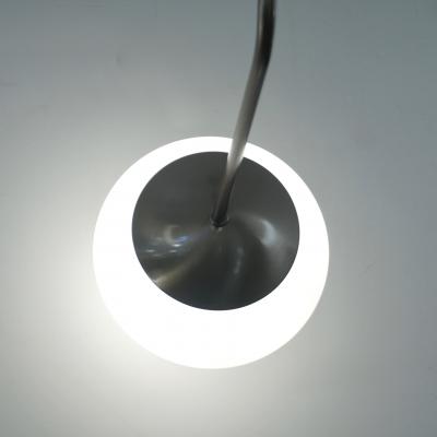  Cosulich Interiors Antiques Contemporary Italian Modern Oil Rubber 4 White Murano Glass Globe Chandelier