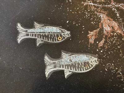  Couroc of Monterey Black lacquered platter in mother of pearl by Couroc