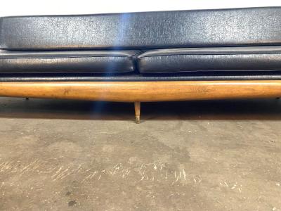  Craft Associates Adrian Pearsall Daybed in Walnut with Carrera Marble Endtables 