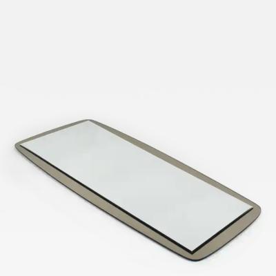  Cristal Art Cristal Arte Cristal Arte Large Grey Mid Century Wall Mirror Italy 1970s