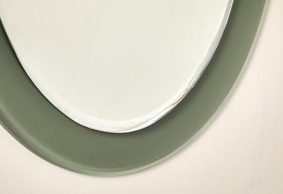  Cristal Art Cristal Arte Italian Cristal Arte Smoked Glass Beveled Wall Mirror circa 1970