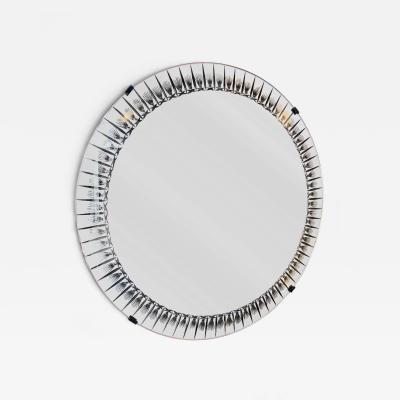  Cristal Art Cristal Arte Mirror Glass Palmette by Cristal Art Italy 1960s