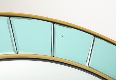  Cristal Art Cristal Arte Round Hand Cut Beveled Crystal Wall Mirror by Cristal Art