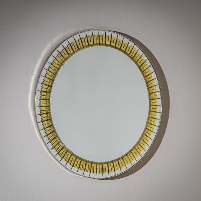  Cristal Art Cristal Arte Round Sunburst Wall Mirror by Cristal Arte Italy