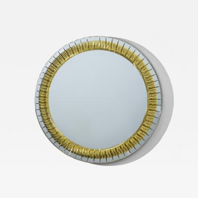  Cristal Art Cristal Arte Round Sunburst Wall Mirror by Cristal Arte Italy