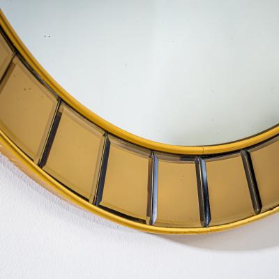  Cristal Art Cristal Arte Round Wall Mirror attributed to Cristal Arte Italy 1950s