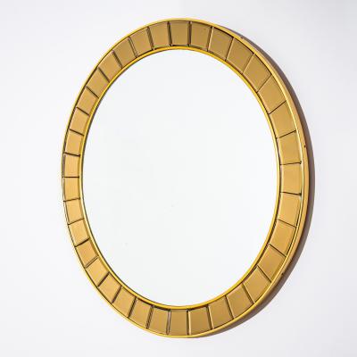  Cristal Art Cristal Arte Round Wall Mirror attributed to Cristal Arte Italy 1950s