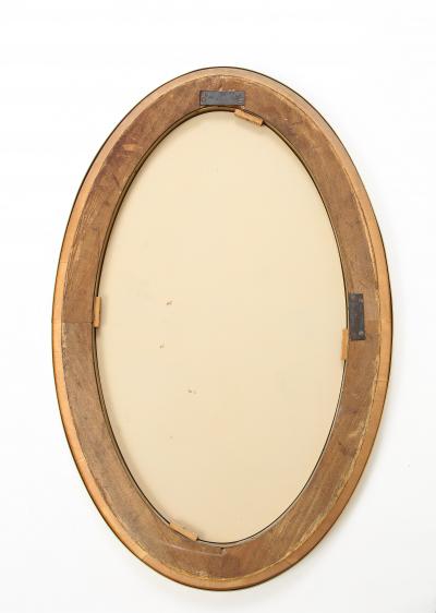  Cristal Art Oval Blue Hand Cut Beveled Glass Mirror Model 2727 by Cristal Art