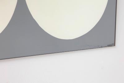  Cristal Art Post Modern Graphic Grey Cristal Art Wall Mirrors 1960s