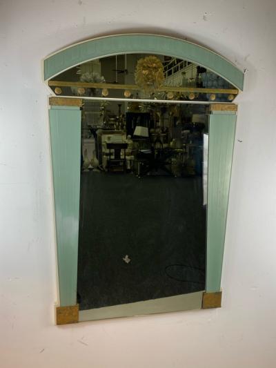  Cristal Arte ART DECO REVIVAL LIONS HEAD AND COLUMN MIRROR