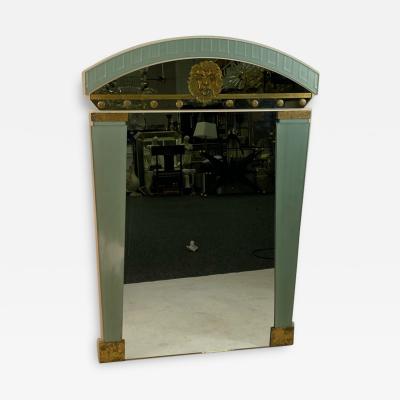  Cristal Arte ART DECO REVIVAL LIONS HEAD AND COLUMN MIRROR