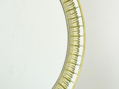  Cristal Arte Italian brass golden cristal mirror by Cristal Arte 1960s