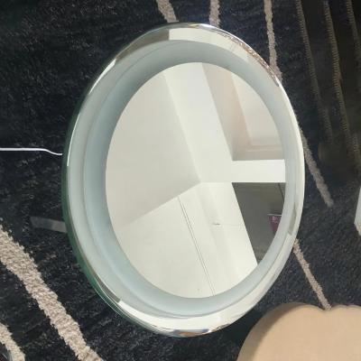  Cristal Arte Lighted Glass and Chrome Wall Mirror by Cristal Arte