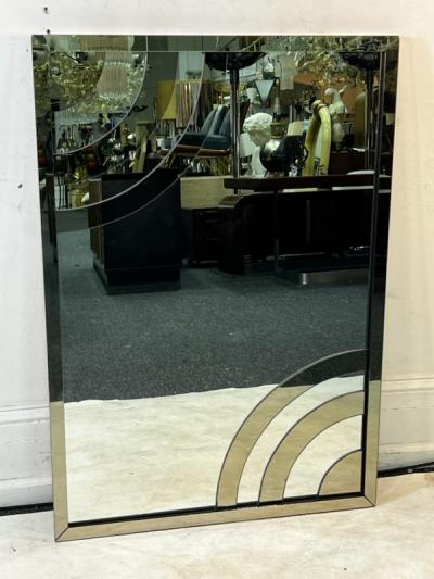  Cristal Arte MONUMENTAL MODERN MIRROR WITH APPLIED MIRROR CURVED ARCH DESIGNS