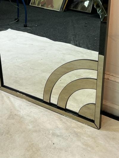  Cristal Arte MONUMENTAL MODERN MIRROR WITH APPLIED MIRROR CURVED ARCH DESIGNS