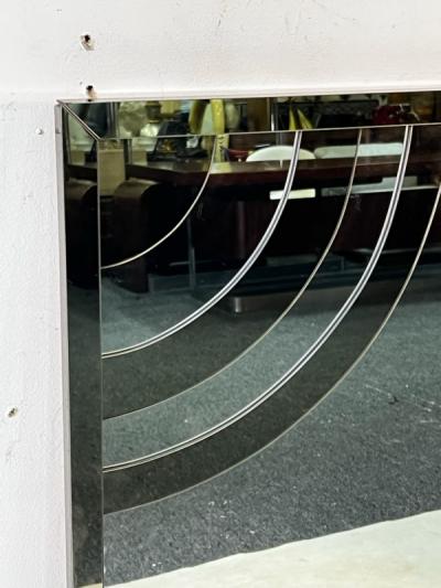  Cristal Arte MONUMENTAL MODERN MIRROR WITH APPLIED MIRROR CURVED ARCH DESIGNS