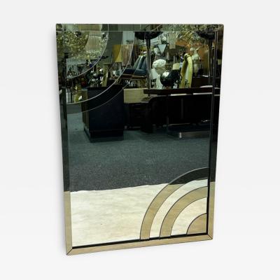  Cristal Arte MONUMENTAL MODERN MIRROR WITH APPLIED MIRROR CURVED ARCH DESIGNS