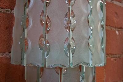 Cristal Arte Pair of Italian Beveled Glass Sconces by Cristal Art