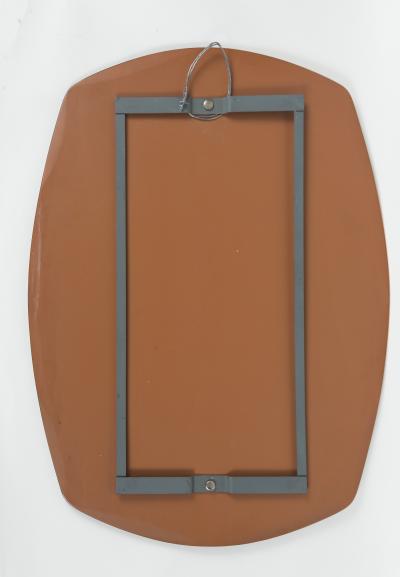  Cristal Arte Pair of Mid Century Italian Blue Cristal Arte Wall Mirrors