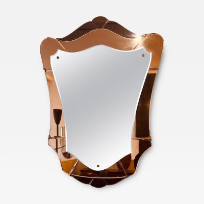  Cristal Arte Rare large Cristal Arte rose gold amber wall mirror