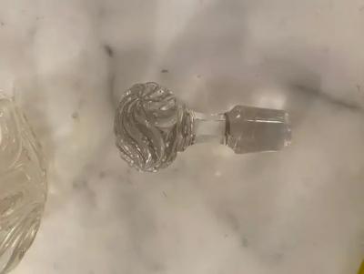  Cristalleries De Baccarat 1900 Signed Baccarat Night Service 6 Pieces With Gilding Deco Starfish