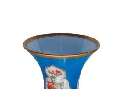  Cristalleries De Baccarat A Large and Exquisite Pair of French Baccarat Opaline Glass Vases