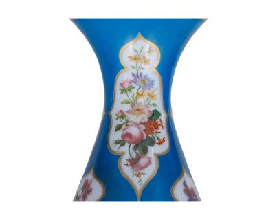  Cristalleries De Baccarat A Large and Exquisite Pair of French Baccarat Opaline Glass Vases